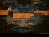 Chateau de Versailles au coucher du soleil, Yvelines, France (N 48 48' - E 2 07')(1)